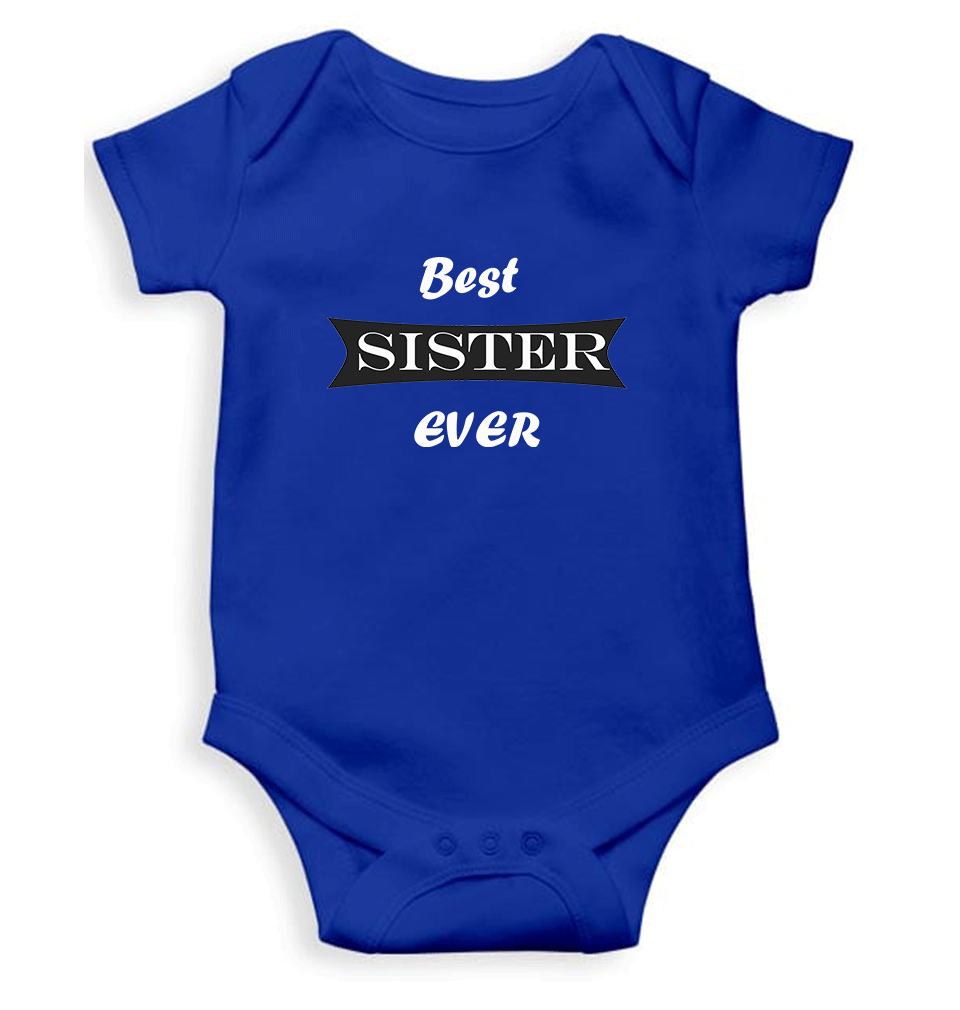 Best Sister Ever Rompers for Baby Girl- FunkyTeesClub
