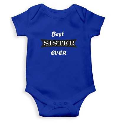 Best Sister Ever Rompers for Baby Girl- FunkyTeesClub