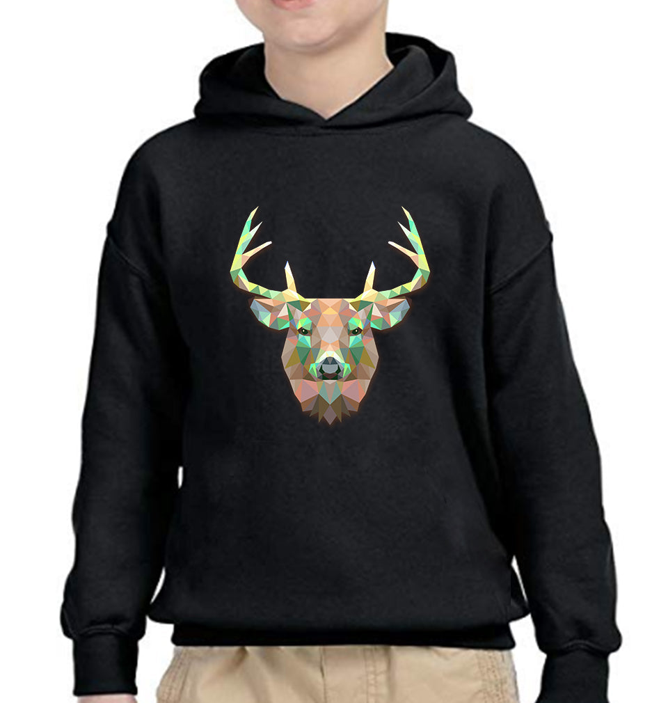 TRIANGLE DEER Boy Hoodies-FunkyTeesClub