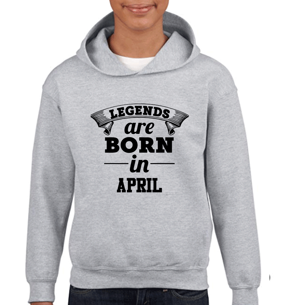 Legends are Born in April Boy Hoodies-FunkyTeesClub