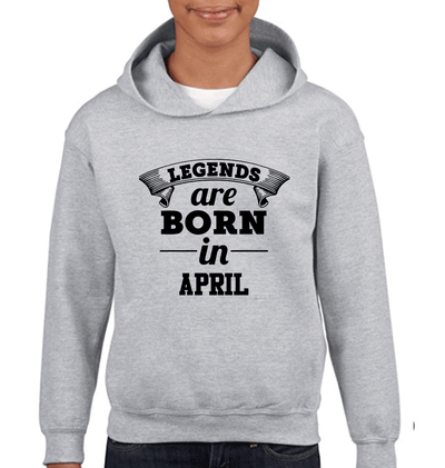 Legends are Born in April Boy Hoodies-FunkyTeesClub