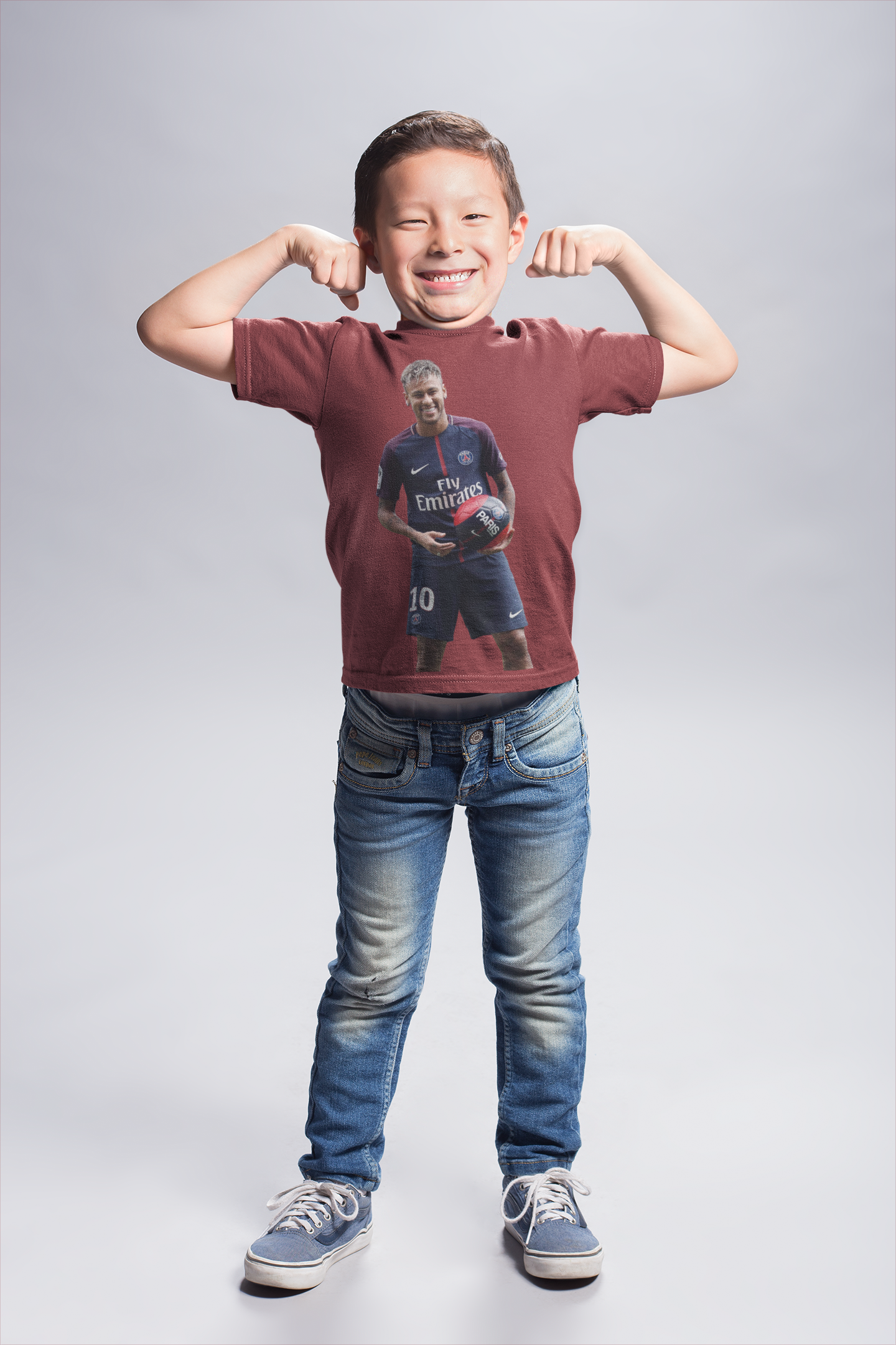 Neymar Jr Half Sleeves T-Shirt for Boy-FunkyTeesClub