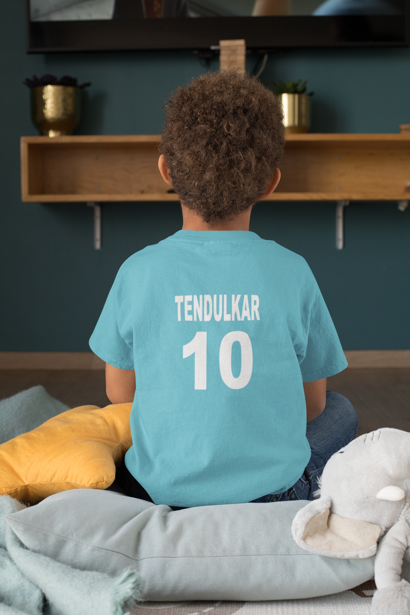 Tendulkar 10 Half Sleeves T-Shirt for Boy-FunkyTeesClub