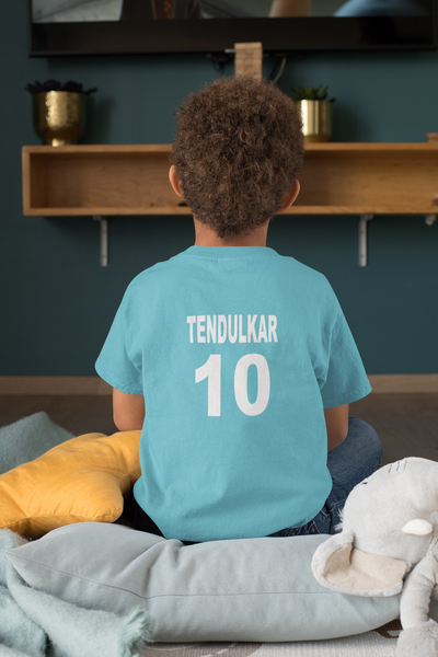 Tendulkar 10 Half Sleeves T-Shirt for Boy-FunkyTeesClub