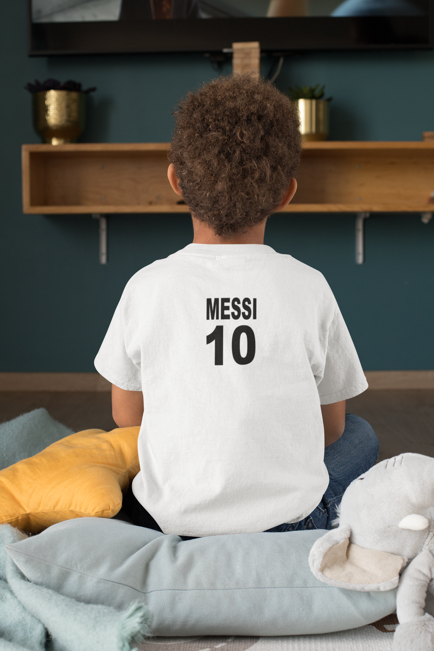 Messi 10 Half Sleeves T-Shirt for Boy-FunkyTeesClub