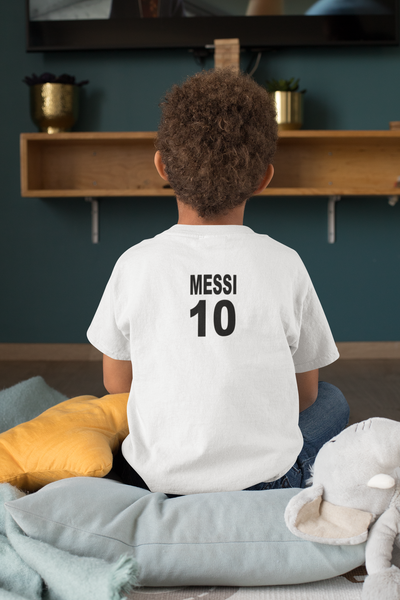 Messi 10 Half Sleeves T-Shirt for Boy-FunkyTeesClub