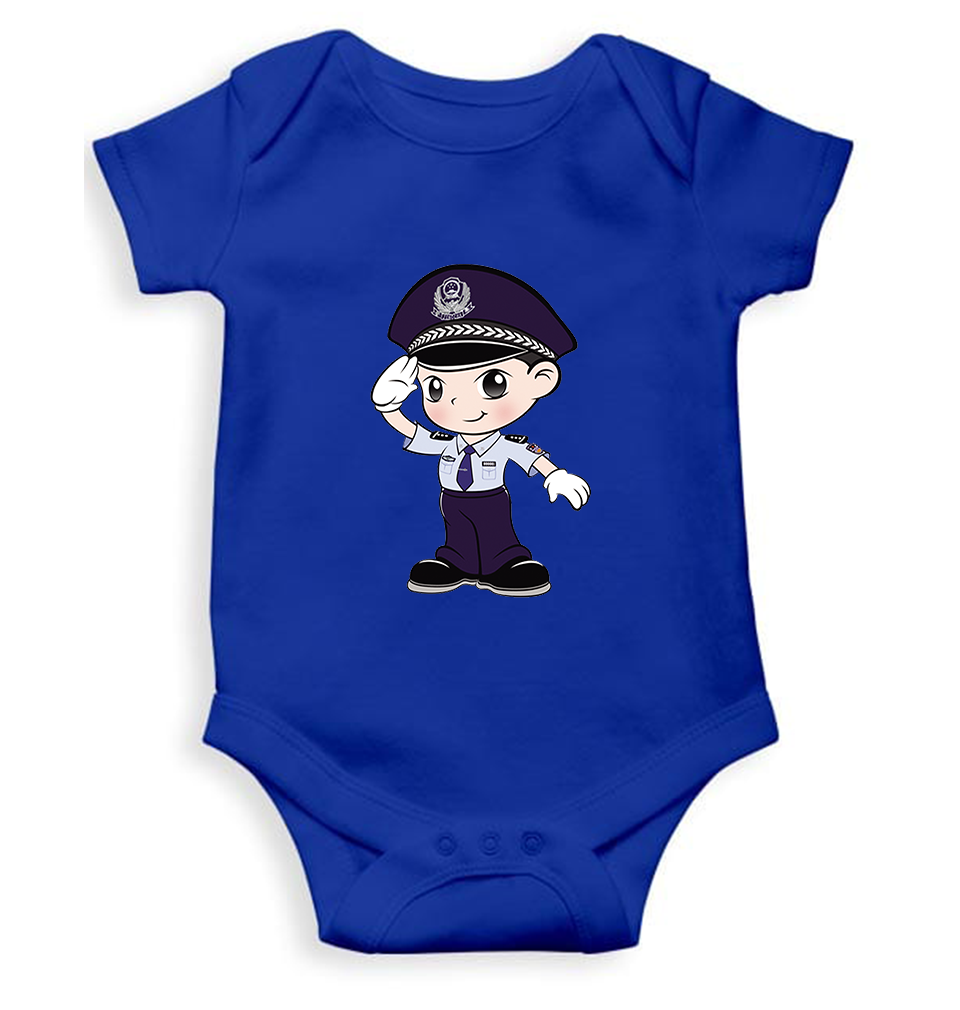 Future Police Rompers for Baby Girl- FunkyTeesClub