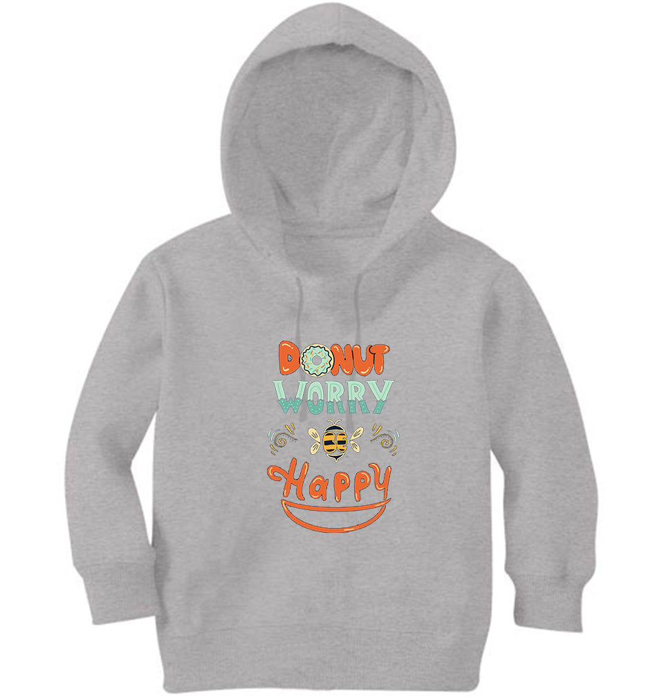 Donut Worry Be Happy Girl Hoodies-FunkyTeesClub