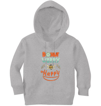 Donut Worry Be Happy Girl Hoodies-FunkyTeesClub