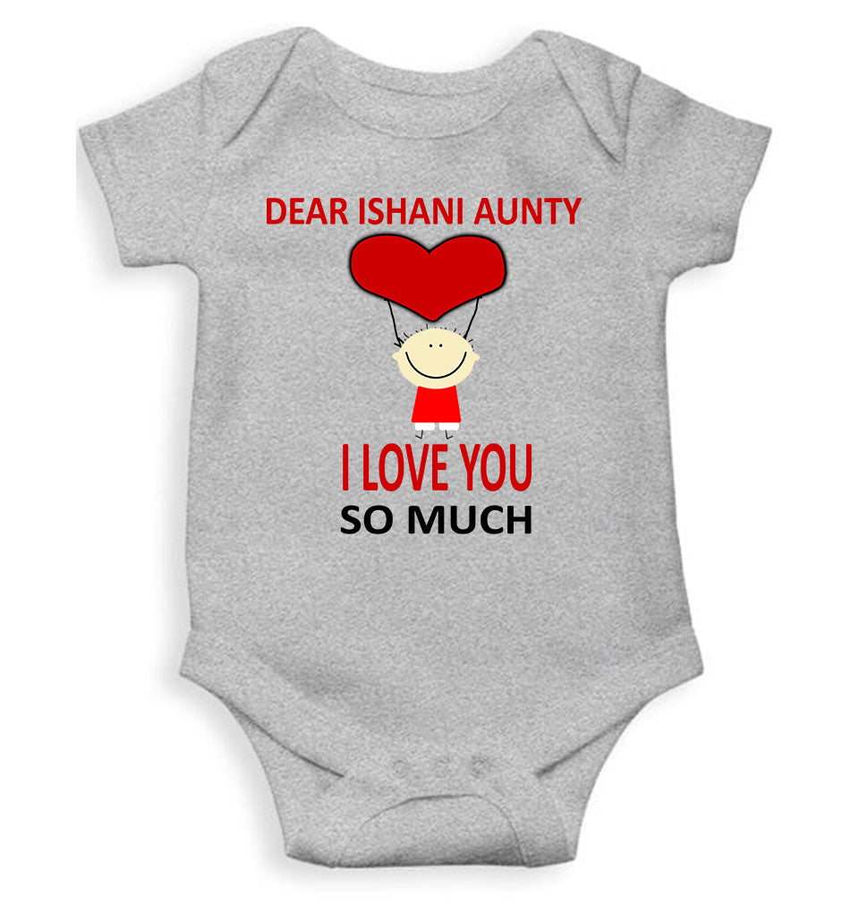 Custom Name I love My Aunty So Much Rompers for Baby Girl- FunkyTeesClub