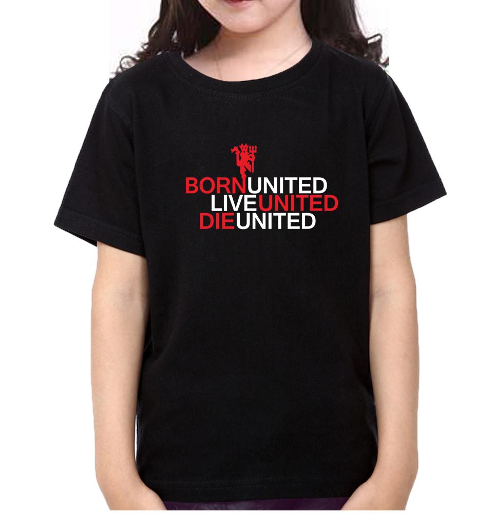 Born United Live United Die United Half Sleeves T-Shirt For Girls -FunkyTeesClub