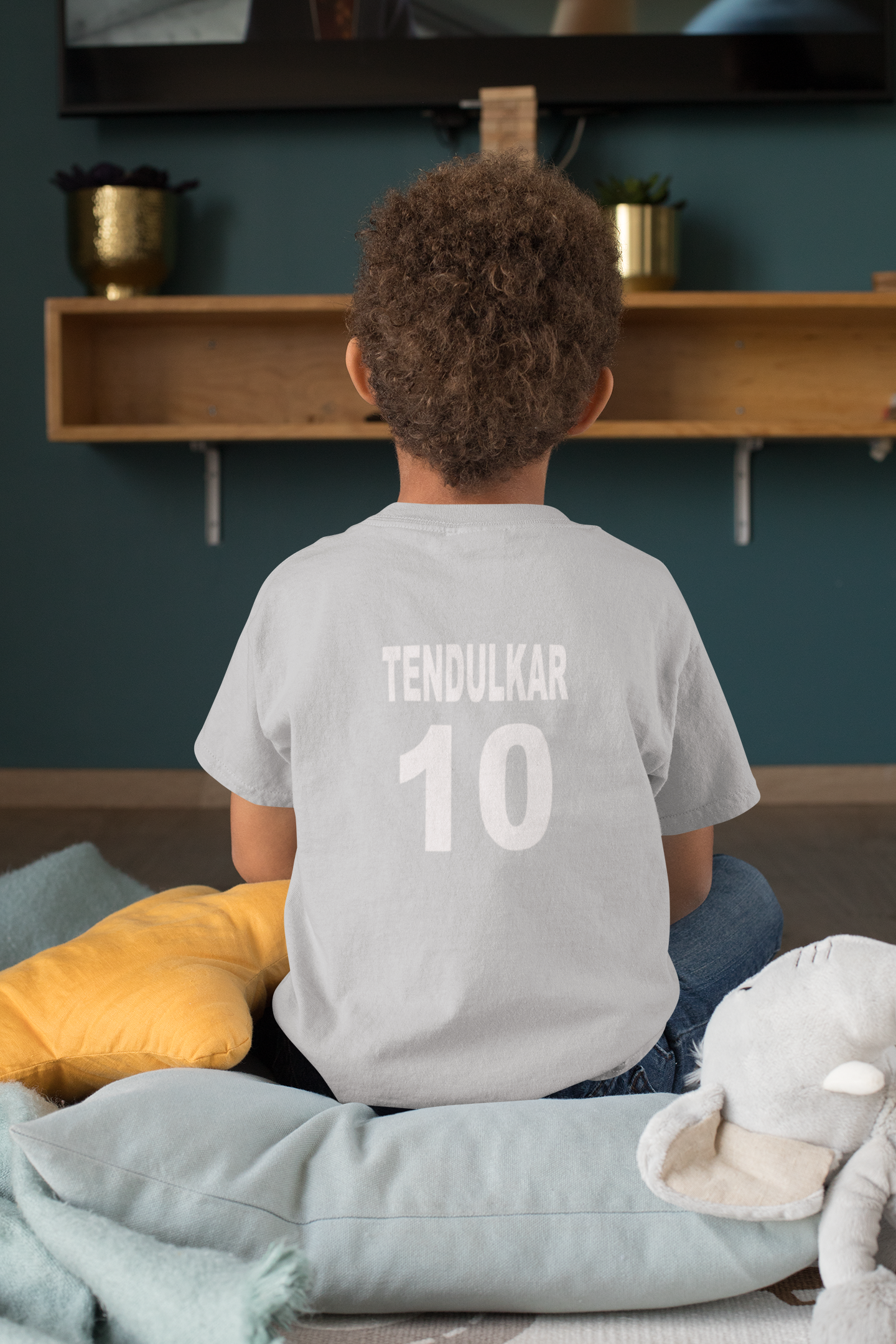 Tendulkar 10 Half Sleeves T-Shirt for Boy-FunkyTeesClub