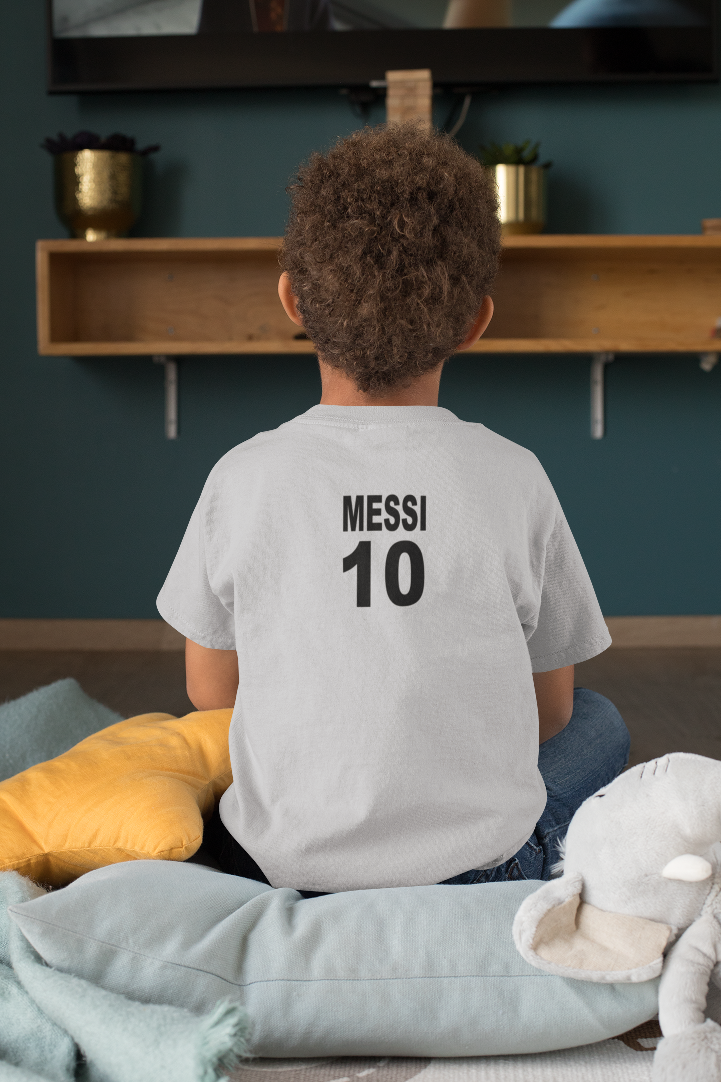 Messi 10 Half Sleeves T-Shirt for Boy-FunkyTeesClub