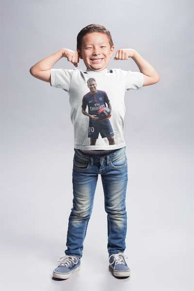 Neymar Jr Half Sleeves T-Shirt for Boy-FunkyTeesClub