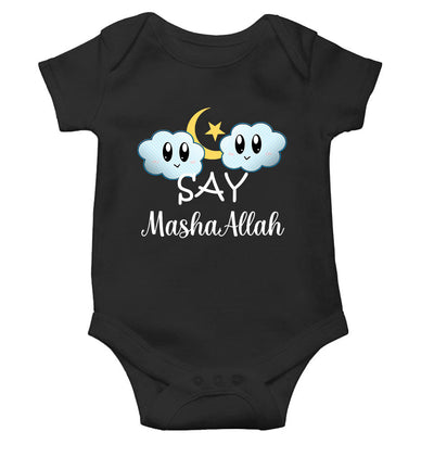 Say MashAllah Rompers for Baby Boy- FunkyTeesClub