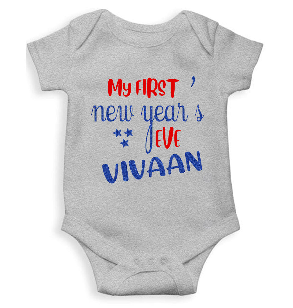 Customized Name My First New Year Rompers for Baby Boy- FunkyTeesClub