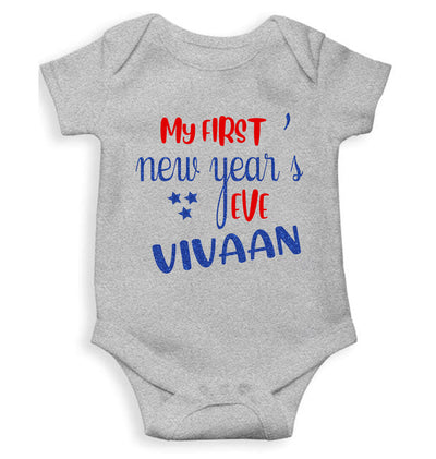 Customized Name My First New Year Rompers for Baby Boy- FunkyTeesClub