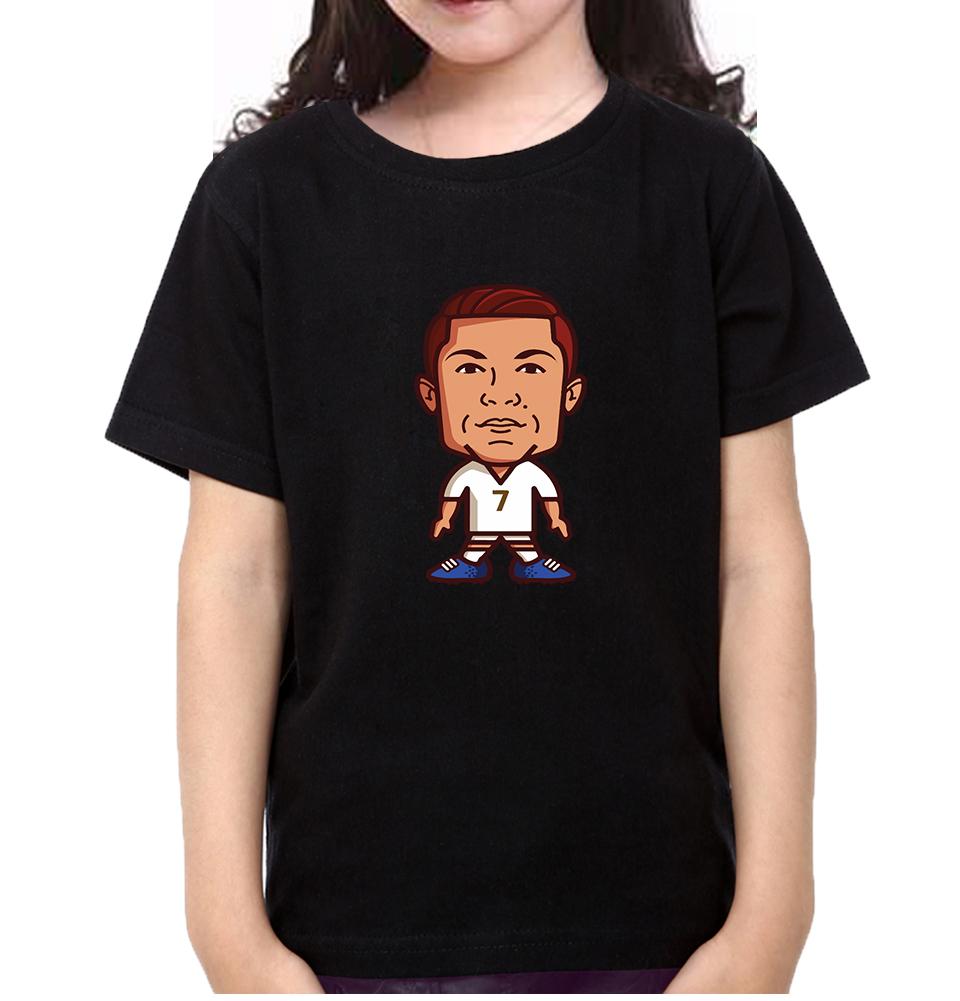 Cristiano Ronaldo CR7 Half Sleeves T-Shirt For Girls -FunkyTeesClub