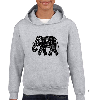 Elephant Hug Boy Hoodies-FunkyTeesClub