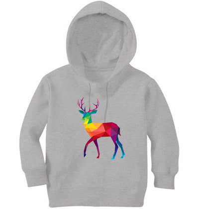 POLYGONAL DEER Girl Hoodies-FunkyTeesClub