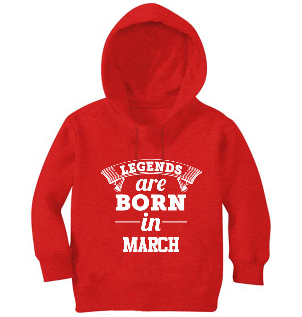 Legends are Born in March Girl Hoodies-FunkyTeesClub