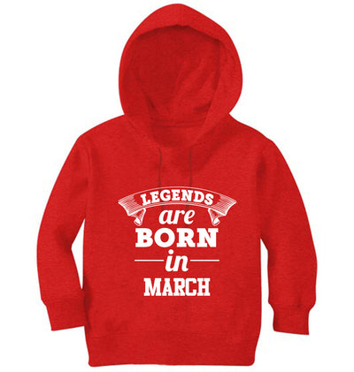 Legends are Born in March Girl Hoodies-FunkyTeesClub