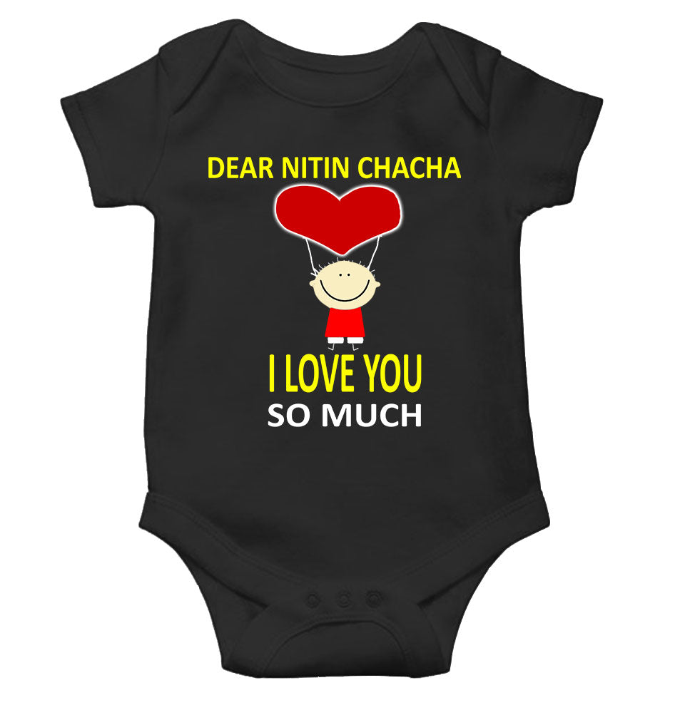 Custom Name I love My Chacha So Much Rompers for Baby Boy- FunkyTeesClub