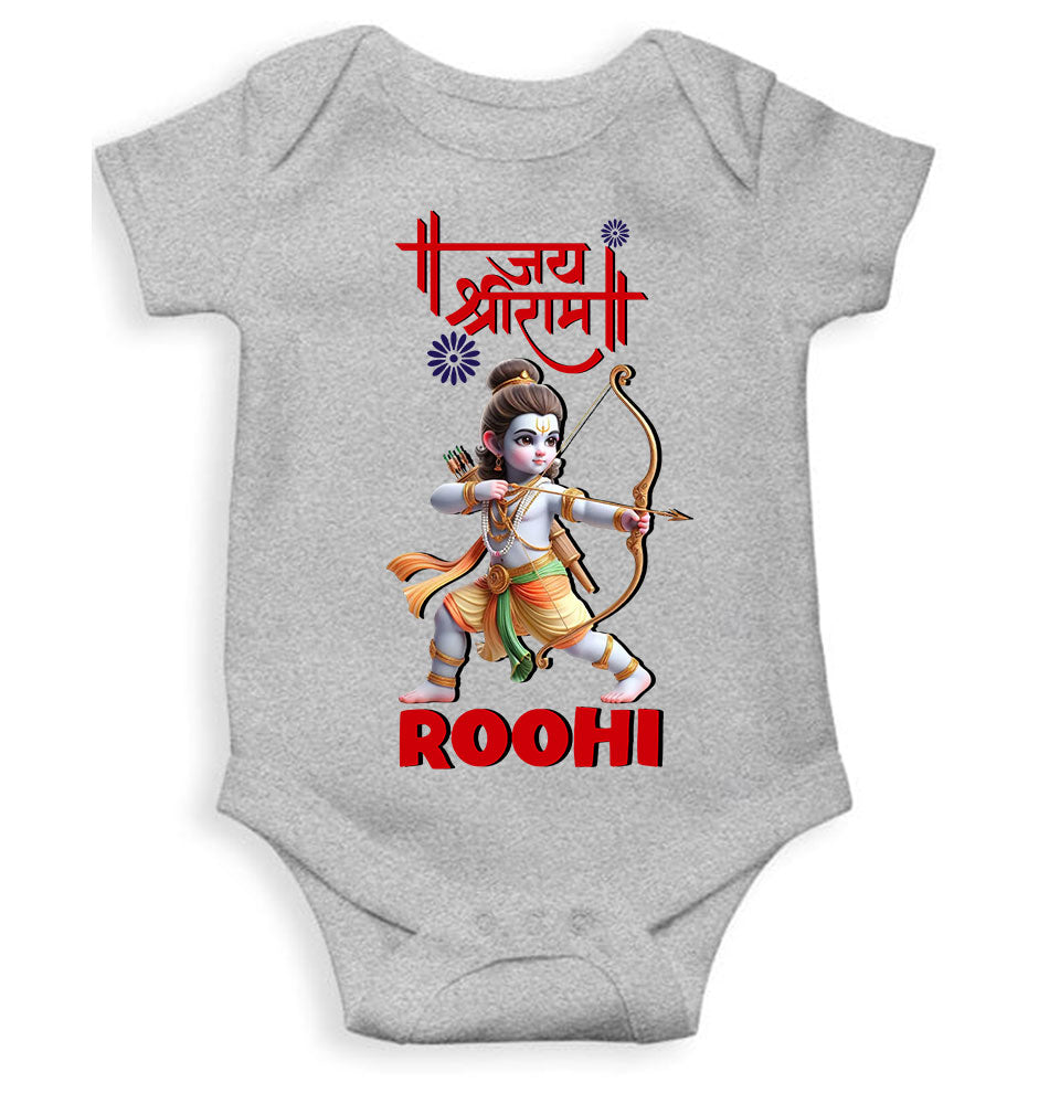 Custom Name Jai Shree Ram Rompers for Baby Girl- FunkyTeesClub