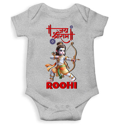 Custom Name Jai Shree Ram Rompers for Baby Girl- FunkyTeesClub