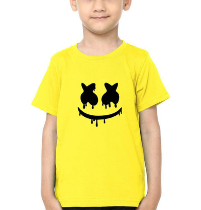 Marshmello Logo Half Sleeves T-Shirt for Boy-FunkyTeesClub