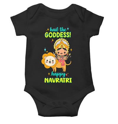Happy Navratri Rompers for Baby Girl- FunkyTeesClub