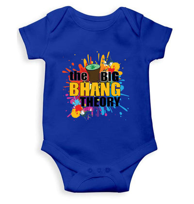 The Big Bhang Theory Holi Rompers for Baby Boy - FunkyTeesClub