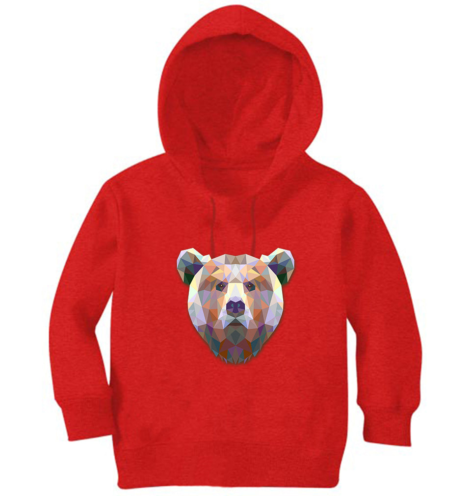TRIANGLE BEAR Girl Hoodies-FunkyTeesClub