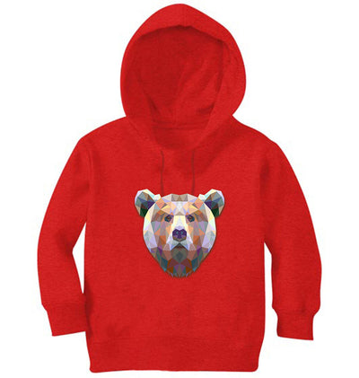 TRIANGLE BEAR Girl Hoodies-FunkyTeesClub