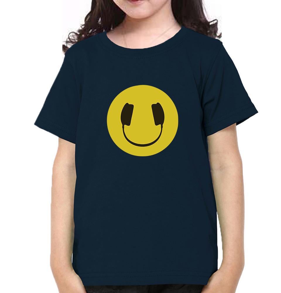 HeadPhone Eye Half Sleeves T-Shirt For Girls -FunkyTeesClub