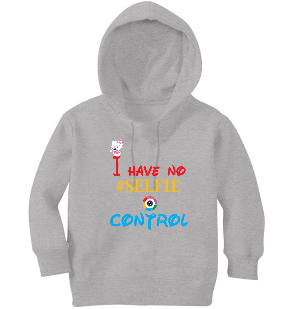 I Have No Selfie Control Girl Hoodies-FunkyTeesClub