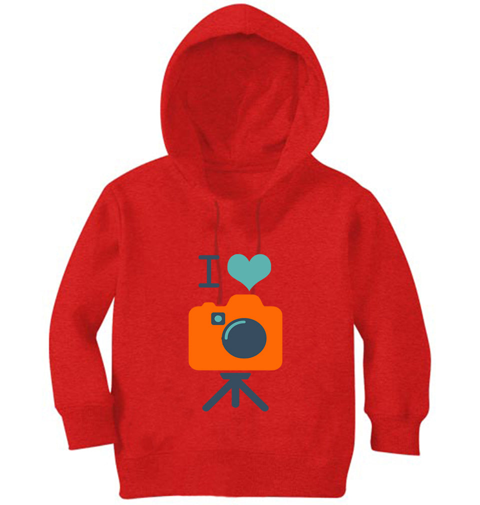 I Love Photography Boy Hoodies-FunkyTeesClub