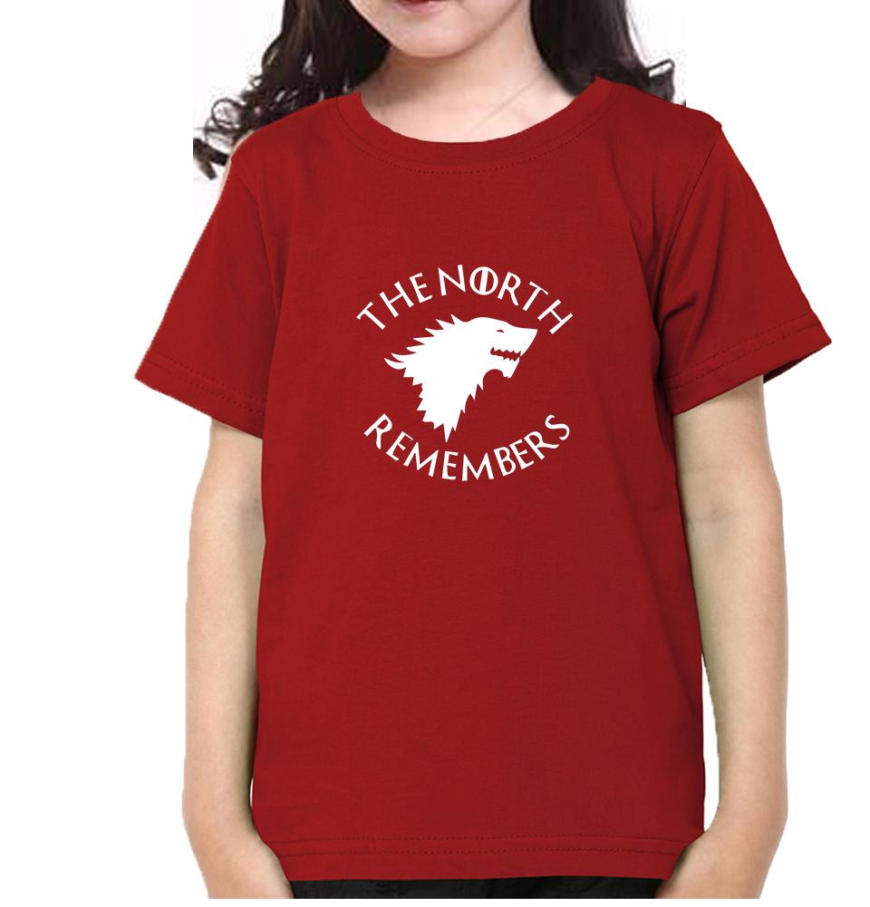 GOT Game Of Thrones North Remembers Half Sleeves T-Shirt For Girls -FunkyTeesClub