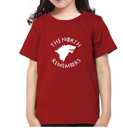 GOT Game Of Thrones North Remembers Half Sleeves T-Shirt For Girls -FunkyTeesClub