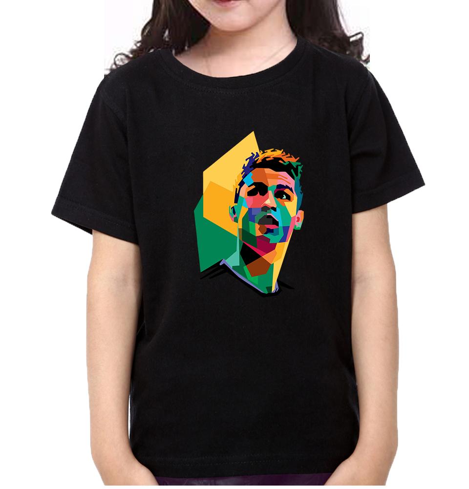 Cristiano Ronaldo CR7 Half Sleeves T-Shirt For Girls -FunkyTeesClub