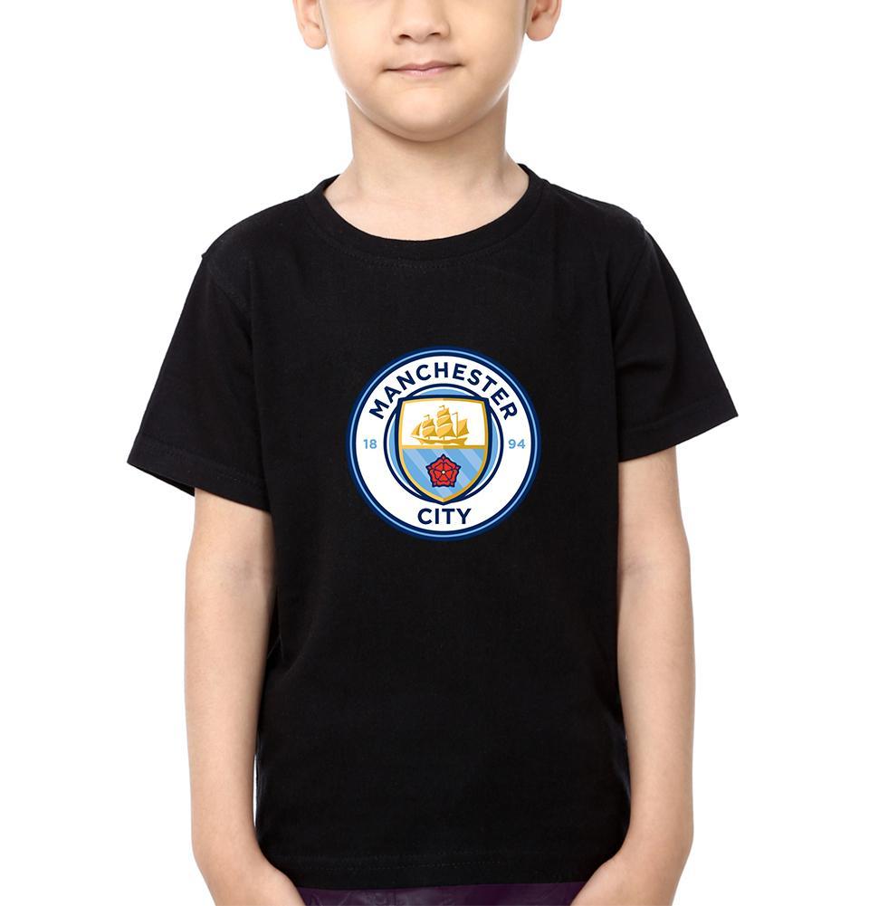 Manchester City Half Sleeves T-Shirt for Boy-FunkyTeesClub