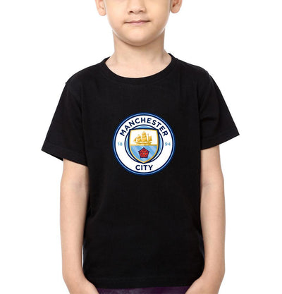 Manchester City Half Sleeves T-Shirt for Boy-FunkyTeesClub