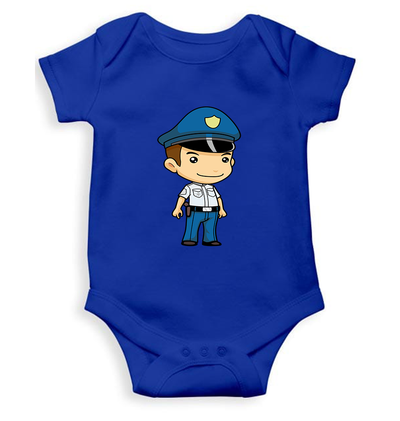Future Police Rompers for Baby Boy- FunkyTeesClub