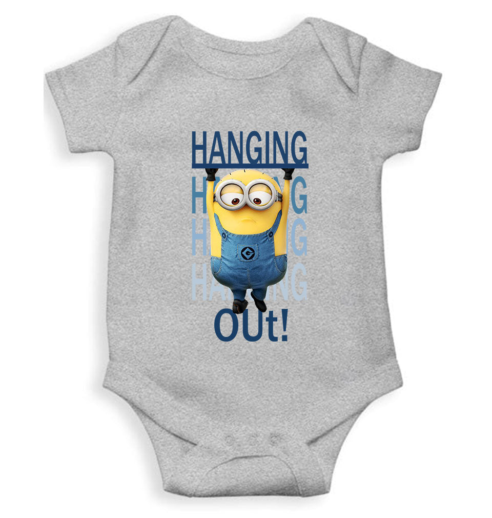 Hanging Out Minion Rompers for Baby Boy- FunkyTeesClub