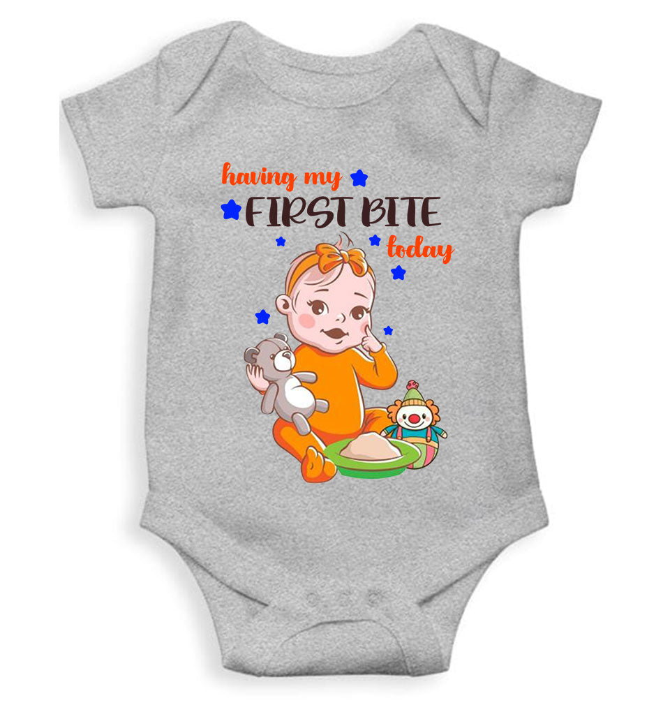 First Bites Baby Food Rompers for Baby Boy- FunkyTeesClub
