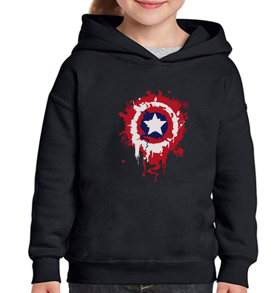 Captain America Shield Girl Hoodies-FunkyTeesClub