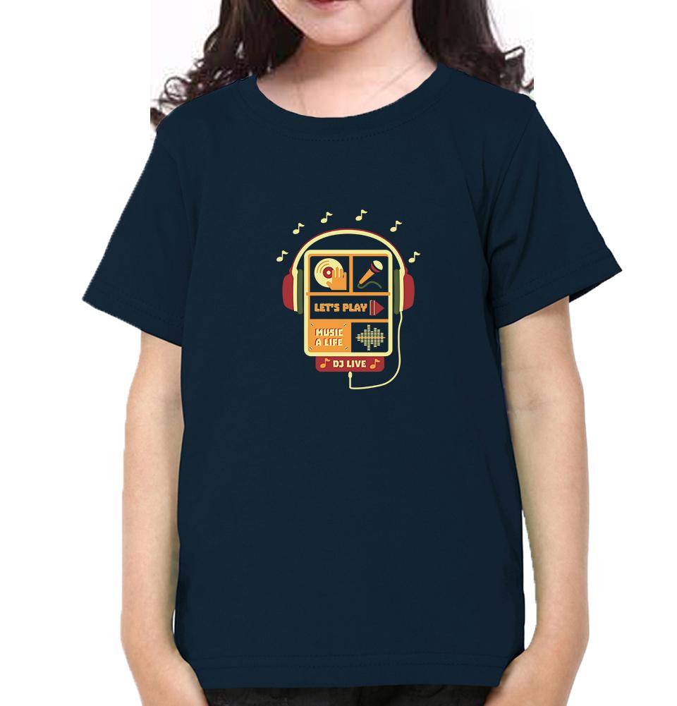 Let's Play Half Sleeves T-Shirt For Girls -FunkyTeesClub