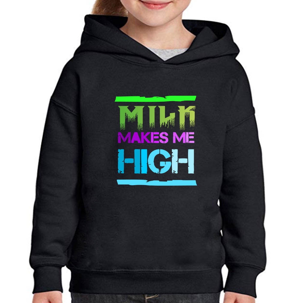 Milk Make Me High Girl Hoodies-FunkyTeesClub