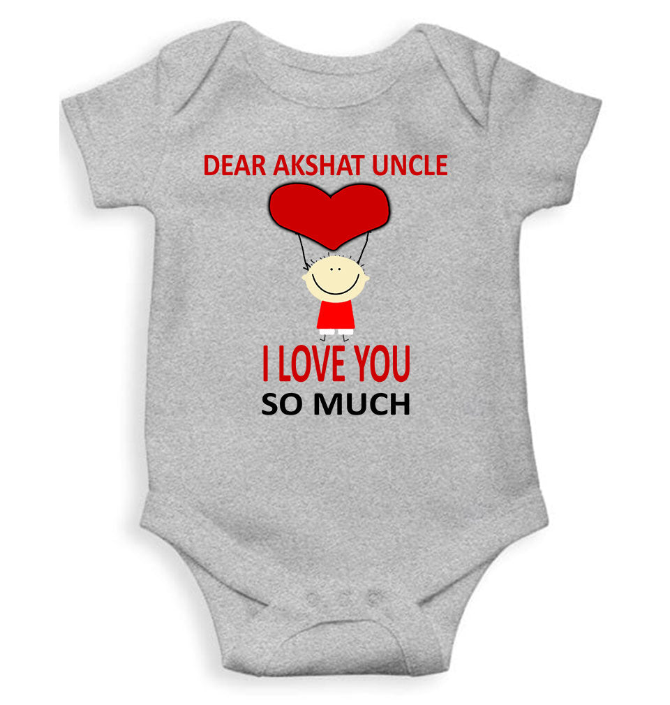 Custom Name I love My Uncle So Much Rompers for Baby Boy- FunkyTeesClub