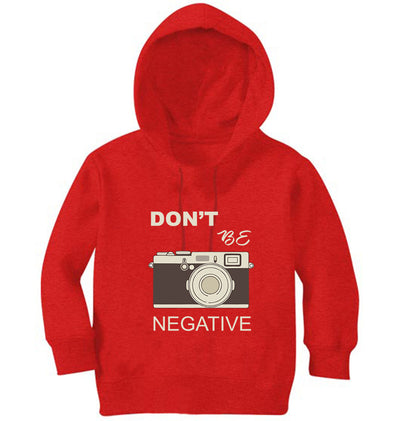 don't be negative Boy Hoodies-FunkyTeesClub